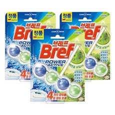 헨켈 브레프 파워 액티브 변기세정제 파인향50gx3개, 50g, 3개