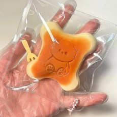 타바스퀴시 Squishy 실리콘 타바 스퀴시 수제 DIY 작은 곰 진한 베이지 비트 쿠키 태비 스트레스 해소 선물 장난감, 1)라이트 그레이, 없음, 없음