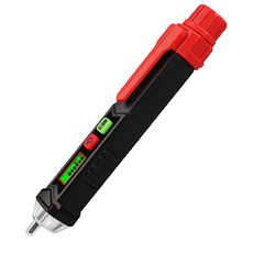 ZLD AC/DC 비접촉 LCD 전기 전압 테스트 펜 12-1000V 검출기 테스터, 159x21mm, 플라스틱, 블랙 레드
