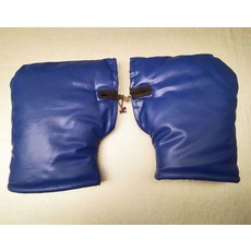 겨울 오토바이 바람막이 커버 보온 무릎 패드, 중간 길이의 젬스톤 블루 플러스 커버, .