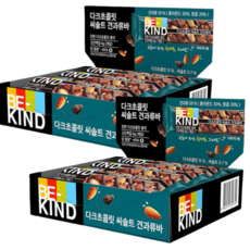 비카인드 비카인드 다크초콜릿 씨솔트 견과류바, 240g, 2개