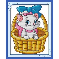 14ct십자수핑크천