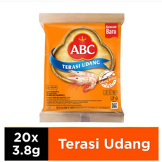 ABC Terasi Udang 3.8g x 20 Sachet ABC 테라시우당 새우조미료 3.8g x 20입, 3.8mg, 20개