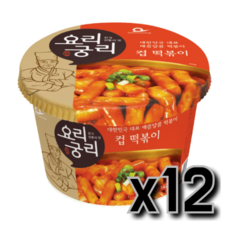 요리궁리 매콤달콤 컵 떡볶이, 12개입