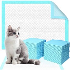 Beneluckyo 고양이 원목 화장실 브리즈 시스템과 되는 패드 50수 쓰레기 리필 고흡수성 누수 방지 쓰레기통용 소변 Q1702778, 50 Count, 1개