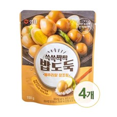 샘표 쓱쓱싹싹 밥도둑 메추리알 장조림, 150g, 4개