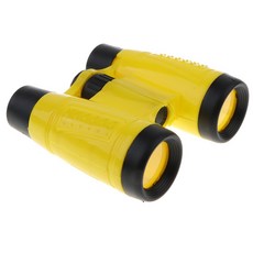 QDY CHILDRENS 6X MINI BINOCULARS-망원경 확대 스파이 과학 장난감 노란색