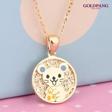 [골드팡]14k/18k 쥐띠 미아방지 목걸이