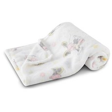 Disney Characters 플란넬 플리스 아기 담요 - 부드럽고 아늑한 76.2 x 101.6cm(30 x 40인치) 미키 마우스 미니 마우스 곰돌이 푸 덤보 특징, 미니 마우스 색종이 조각