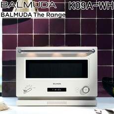 발뮤다 K09A-WH The Range 오븐 레인지 20L 모델 가전 간단한 조리, 단일 옵션
