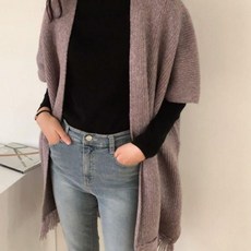 루즈핏 숄 가디건