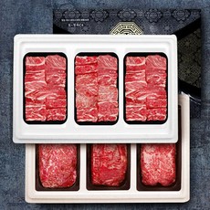 [1/13 예약출고] 횡성 한우 가족7호 갈비3 불고기 국거리 장조림 한우선물세트 3.3kg, 1개