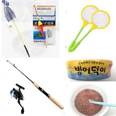  빙어 얼음낚시 채비 견지 구덕이 받침대 각종 얼음낚시 채비, 빙어올킬 미니릴커플세트 