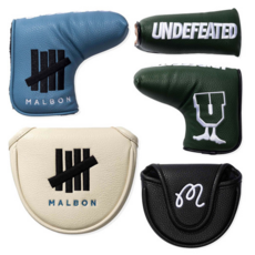 말본골프 헤드커버 언디피티드 UNDEFEATED 컬렉션 블레이드 퍼터 커버 말렛퍼터커버, Mallet Headcover, Olive