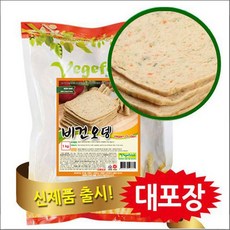 콩고기햄 삼육식품 채식햄 고구마 콩불 채식 콩까스 콩고기 냉동 비건오뎅슬라이스 1kg !Lzus, 1개