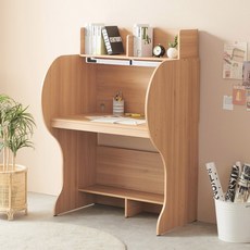 e스마트 엘리트 독서실책상 930 와이드 감성LED스탠드포함, 아카시아