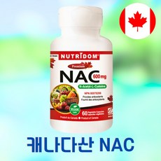 캐나다 고성능 항산화제 고함량 NAC 600mg 1병 2개월