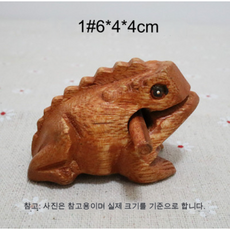 개구리 목탁 장식품 행운 안정 마음 개업 선물 두꺼비 소리, 1