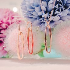 로제도르귀걸이목걸이세트