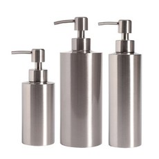 [스텐]주방 세제 욕실 샴푸디스펜서 250ml+350ml+550ml