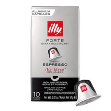일리 엑스트라 볼드 로스트 에스프레소 그라운드 네스프레소 호환 캡슐커피, 5.7g, 10개입, 1개 03. 포르테, 5.7g, 10개