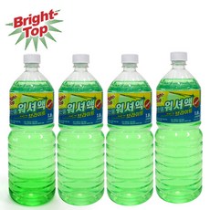 한국브라이트탑 에탄올워셔액 1.8L, 4개