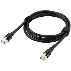 [해외직구]Cablecc RJ45 Cat8 Ethernet Network LAN Cable Patch Cord 2540Gbps for Router Laptop 2M, One Color_2M, 상세 설명 참조0, 1개