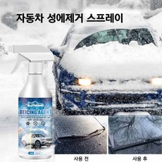 겨울 자동차 유리 성에제거 스프레이 제설 해빙제 앞유리 제설제, 5개, 60ml