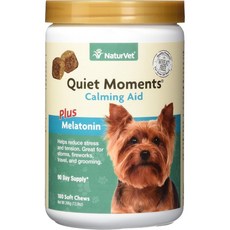 NaturVet 콰이어트 카밍 에이드 플러스 멜라토 180츄, 옵션1, 1개