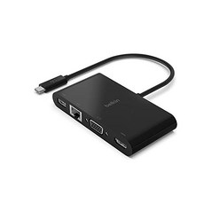 썬더볼트4독 벨킨 썬더볼트 맥북 꾸미기 도킹 스테이션 USB 허브 무선 충전기, USB-C 멀티미디어 어댑터, 어댑터