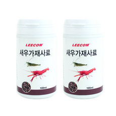 리컴 새우가재사료 100ml/70g 2개입, 100ml, 2개