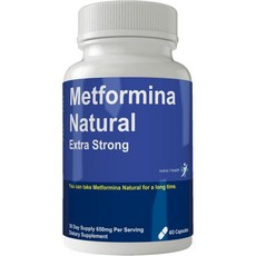 METFORMINA Natural - Extra Strong (60 Capsules), 1개, 60정