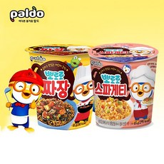 팔도 뽀로로 컵라면 65gx12개(짜장면6개+스파게티6개), 12개 혼합, (짜장6+스파게티6)
