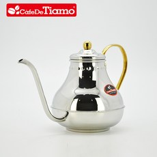 TIAMO 궁중 가느다란 긴 스테인리스 스틸 여과함 손을 내리다 클래식 다관, HA8560 (5~6인 형세 )HA8