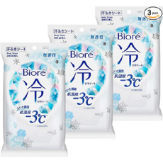 Biore 비오레 냉각 시트 데오드란트 무향 20매입 3개세트, 3개
