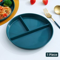 음식을위한 VandHome 구획 격판 덮개 둥근 플라스틱 샐러드 저녁 식사 격판 덮개 식기류 접시 봉사 접시 케이크 쟁반 부엌 격판 덮개, 1pc round, 1개