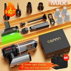 차량용청소기 CENRR 강력한 미니 진공 무선 휴대용 자동차 가전제품 송풍기 998000PA, MAX Black 4hepa YL