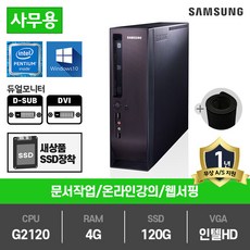삼성전자 슬림PC 인텔 3세대 펜티엄 G2120 중고컴퓨터 DM300S1A, DM300S1A(인텔G2120/램4G/SSD120G/인텔HD/윈10)+장패드, 삼성슬림PC