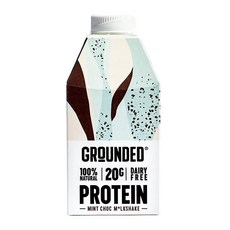 GROUNDED 그라운디드 민트 초코 프로틴 밀크쉐이크 4 490ml x4팩, 4개