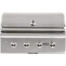 COYOTE OUTDOOR LIVING 코요태 C시리즈 36인치 4버너 빌트인 천연가스 그릴 - C1c36ng, 1개