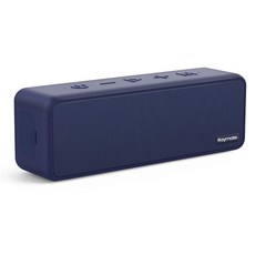 Raymate 블루투스 스피커 IPX7 방수 5.0 무선 샤워 20W HD 스테레오 사운드 TWS 페어링 15시간 재생 휴대용 뮤직 박스 야외 홈 파티 여행용 레드 497977, Navy Blue