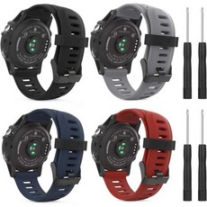 MoKo 밴드 Garmin Fenix 3Fenix 5X와 호환 부드러운 실리콘 교체 시계 핏 3 HRFenix 5X5X PlusD2 델타 PXDescent Mk1 스마트 워치, 4Pack, Black/Gray/Midnight Blue/Dark, Black/Gray/Midnight Blue/Dark