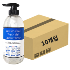 10개입 (500ml) 83% 레몬향 겔 / 대용량 리필 / 자동 손 소독제 / k9 프로 pro, (500ml)83%원더핸드후레쉬겔 10개입 1BOX, 500ml