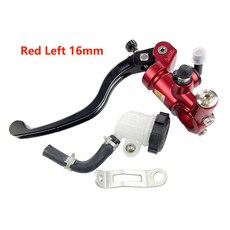 Adelin 16mm 오토바이 브레이크 클러치 마스터 실린더 유압 펌프 핸들 혼다 R6 Fz6 Gsxr600 Zx-6r Z800 야마하 가와사키, 하나, Red Left, 1개
