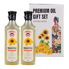 해표 해바라기유500ml 2종 명절 식용유선물세트, 2개, 500ml