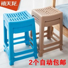 스툴 Citylong플라스틱 의자 식탁 색두꺼운 성인 높은의자 미끄럼방지의자 강와, T06-빅사이즈 스카이블루