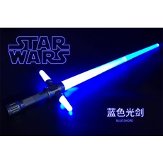 스타워즈 광선검 LED 키덜트 레이저 검 다스 베이더 (결합 가능), 크로스 텔레스코픽 광선 검 [파란색]