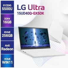 키스킨/보호필름/무선마우스 증정 LG전자 울트라PC 15UD40Q-GX5DK 15인치 노트북, 화이트, 라이젠5, 256GB, 16GB, WIN11