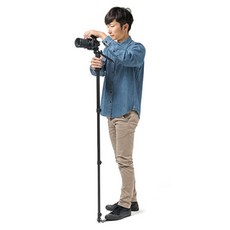 카메라 한개 헤드자 콤팩트 4단 신축 레버 록 운동회 체육제 행사 200-DGCAM016산와 서플라이, 단일상품