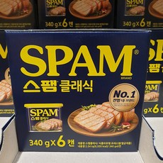 (손소독젤2ml 증정) SPAM 스팸 클래식 340G X 12캔, 2ml